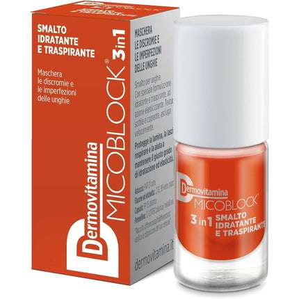 Dermovitamina Micoblock 3in1 Nail Polish Dark Orange 5ml