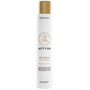 Kemon Actyva Discipline Shampoo Moisturizing and Detangling for Frizzy Hair with Hyaluronic Acid and Almond Oil Silk Effect 250ml