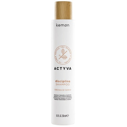 Kemon Actyva Discipline Shampoo Moisturizing and Detangling for Frizzy Hair with Hyaluronic Acid and Almond Oil Silk Effect 250ml