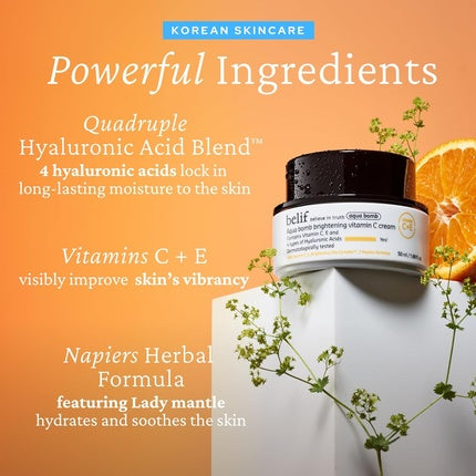 Belif Aqua Bomb Brightening Vitamin C Cream 50ml