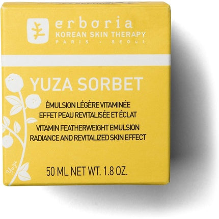 Erborian Yuza Sorbet Day Cream Nourishing and Protecting Anti-Aging Face Moisturizer 50ml White