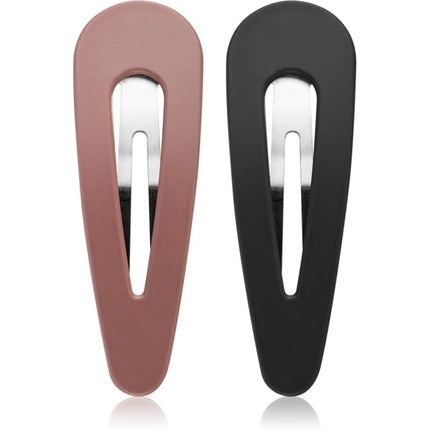 Notino Hair clips Black and mauve 2 pieces