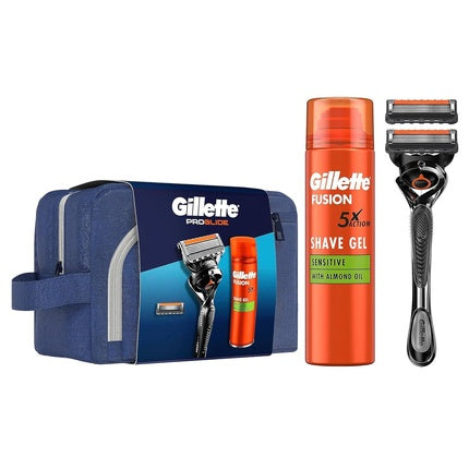 Gillette Fusion Proglide Set 2 Pieces Includes Gillette Proglide Razor And Fusion5 Shaving Gel 200 Ml