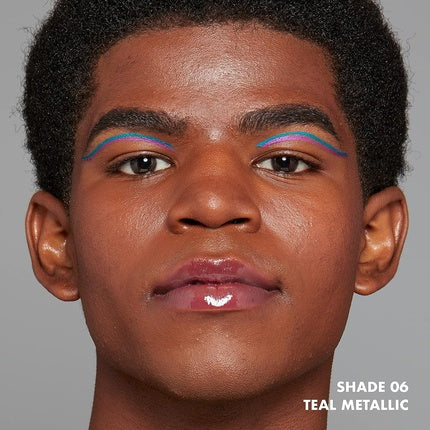 NYX Makeup Epic Wear Metallic Liquid Waterproof Eyeliner-Teal Metal-0.12 oz