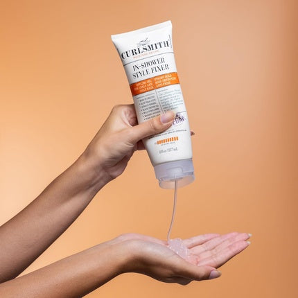 Curlsmith In-Shower Style Fixer Vegan Extreme Hold Styling Gel for Dry Hair