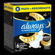 Always Always Maxi Night Plus 8pcs Sanitary Towels