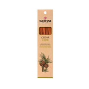 Sattva Natural Indian Incense Cedar - 15 Sticks