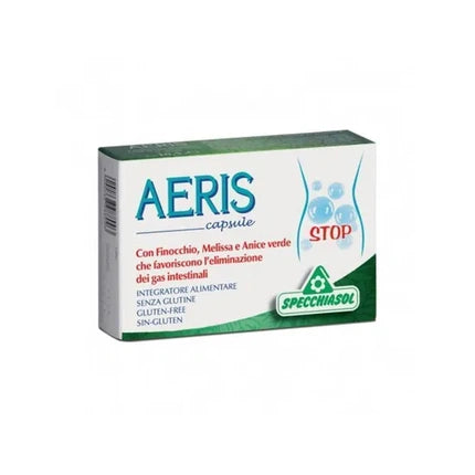 Specchiasol Aeris 30 Capsules Dietary Supplement For Eliminating Intestinal Gas