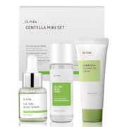 iUNIK Centella Mini Set Travel-Friendly Skincare Set Tea Tree Relief Toner Serum Centella Calming Gel Cream