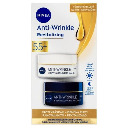 Nivea 55 Antiwrinkle Revitalizing Duopack Skin Care Gift Set