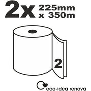 Renova Green Multipurpose Rolls 350m White Paper 2 Ply Ecolabel Certified