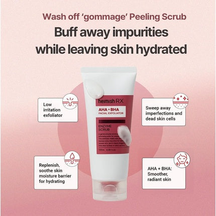 Heimish Rx AHA BHA Enzyme Scrub Facial Exfoliating Scrub Chemical Exfoliant