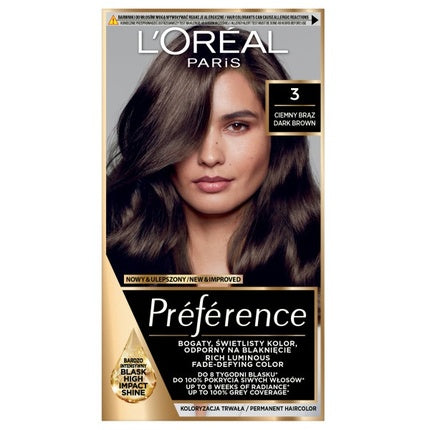 L'Oreal Recital Preference Hair Color 3 Dark Brown