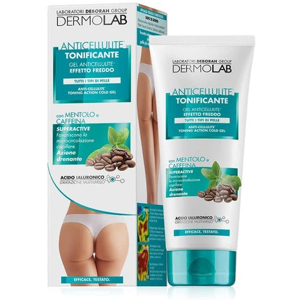 Dermolab Anticellulite Toning Cold Effect Body Gel with Menthol and Caffeine 200ml