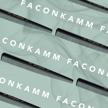 HERCULES SÄGEMANN 1628-401 Comb High Quality Hair Cutting Comb Trapezoid Geometry Fine Tooth Ideal for 1-10mm Cuts Size: 7.5 Inches Black