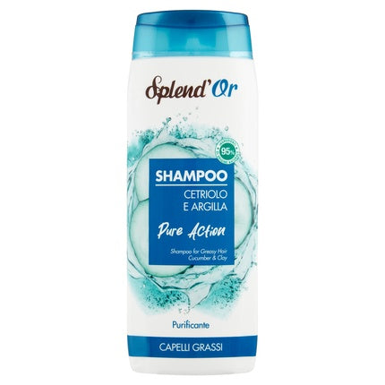 Splendor Splend Or Shampoo Cucumber And Clay Pure Action Purifying 300 Ml