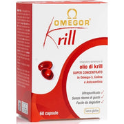 Omeg Krill Pure Krill Superba Oil Supplement with Omega-3, Choline, and Astaxanthin 60 Capsules
