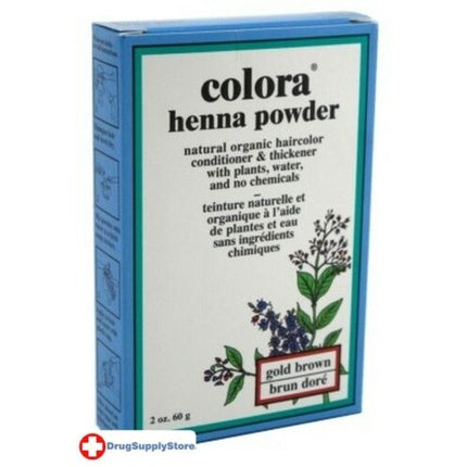 BL Colora Henna Powder Hair Color Gold Brown 2oz - Pack of 3