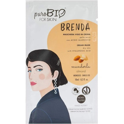 PuroBio Brenda Cream Face Mask for Dry Skin No. 01 Almond