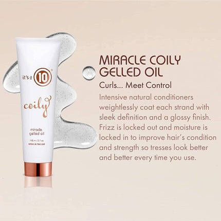 It's a 10 Haircare Coily Miracle Gelled Oil for Curly and Wavy Hair 148ml