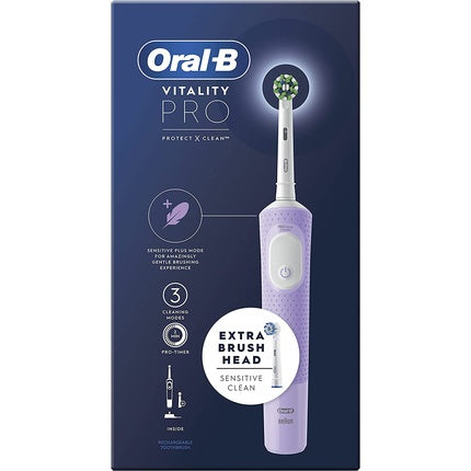 Oral-B Vitality Cross Action Electric Toothbrush 310g Pro Lilac Handle