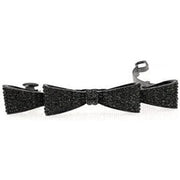 Araban Hair Barrette Black Metal Bow