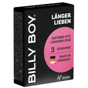 Billy Boy Love Longer Condoms with Integrated Ring - Pack of 3