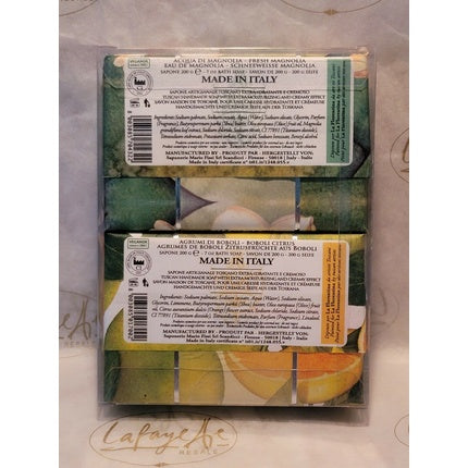 La Florentina Handmade Tuscan Soaps Fresh Magnolia and Boboli Citrus