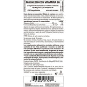 Solgar Magnesium with Vitamin B6 250 Tablets - Promote Healthy Bone Mineralization and Support Nerve and Muscle Function - Non-GMO Vegan Gluten Free Dairy Free Kosher - 83 Servings
