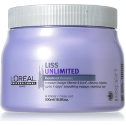 L'Oral Professionnel Liss Unlimited Mask 500ml Smoothing Mask For Frizzy And Unruly Hair