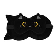 Itotal Pillow With Sleep Mask Black Cat