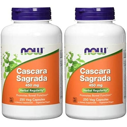 NOW Cascara Sagrada 450mg 250 Veg Capsules
