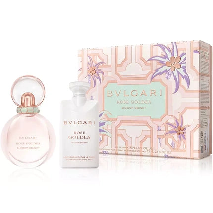 Bulgari Rose Goldea Blossom Delight 50ml Eau De Parfum Spray And 75ml Moisturizing Body Milk