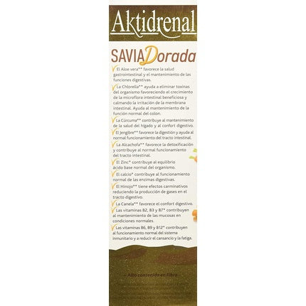Tongil Aktidrenal Golden Sap 250ml with Turmeric, Fennel, Cinnamon, and Chlorella