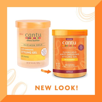 Cantu Anti-Shedding Styling Gel with Honey 524g