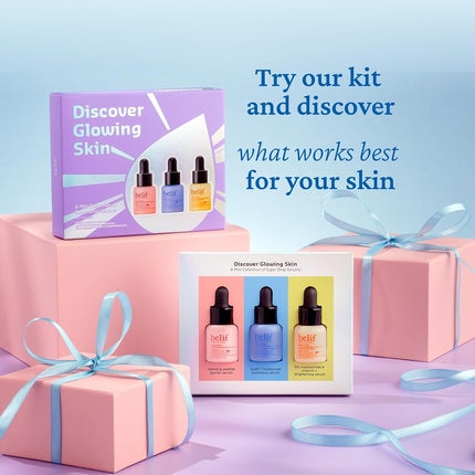 Belif Super Drops Discover Glowing Skin Mini Kit Travel Size Gift Set