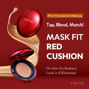 Tirtir Mask Fit Red Cushion Foundation - Full Coverage, Weightless, Skin Fit