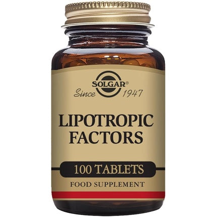 Solgar Lipotropic Factors Tablets - Liver Support Hormone and Nutrient Transportation Vegan Gluten Free and Kosher