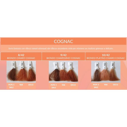 Inebrya Color - 10.42 Biondo Platino Chiaro Cognac - Crema Colorante Per Capelli