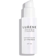 Lumene Invisible Illumination Instant Glow SPF 30 UV Primer 30ml Radiance Boosting Facial Fluid with Brightening Nordic Willowherb Algae Extracts and Vitamin E