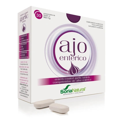 Soria Enteric Garlic 30 Tablets