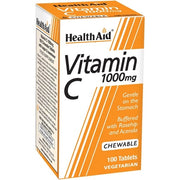 HealthAid Vitamin C 1000mg Chewable Vegetarian Tablets 100 Count