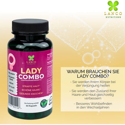 Lanco Lady Combo Beauty Anti-Aging Booster for Skin, Hair, and Nails