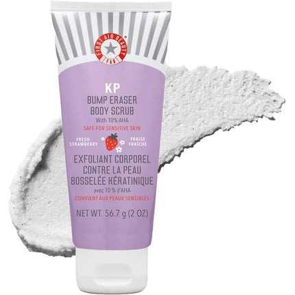 First Aid Beauty KP Bump Eraser Body Scrub with 10% AHA for Keratosis Pilaris