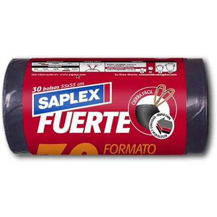 Saplex Bag Bin Easy Close 30 Units 55x55 Strong