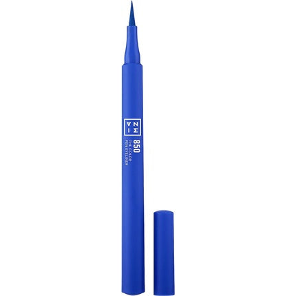 3INA MAKEUP The Color Pen Eyeliner 850 Blue Liquid 10h Longwear Smudge-proof Formula for Sensitive Eyes Vegan Cruelty Free