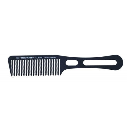 HERCULES SÄGEMANN 7643M Hair Cutting Comb 8.5 Inch Comb with Wavy Teeth Ideal for Cutting with Hair Clippers with Handle Color: Black