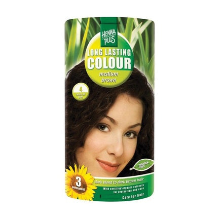 Hennaplus Lasting 4 Medium Brown Hair Dye