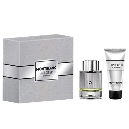 Mont Blanc Explorer Platinum Eau De Parfum Spray 60ml + Shower Gel 100ml