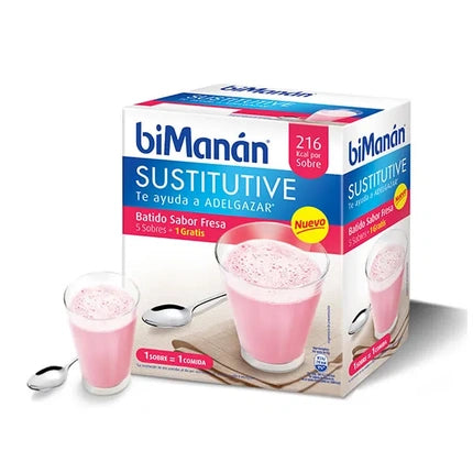 Bimann Bimann Sustitutive Strawberry Shake 51 Units